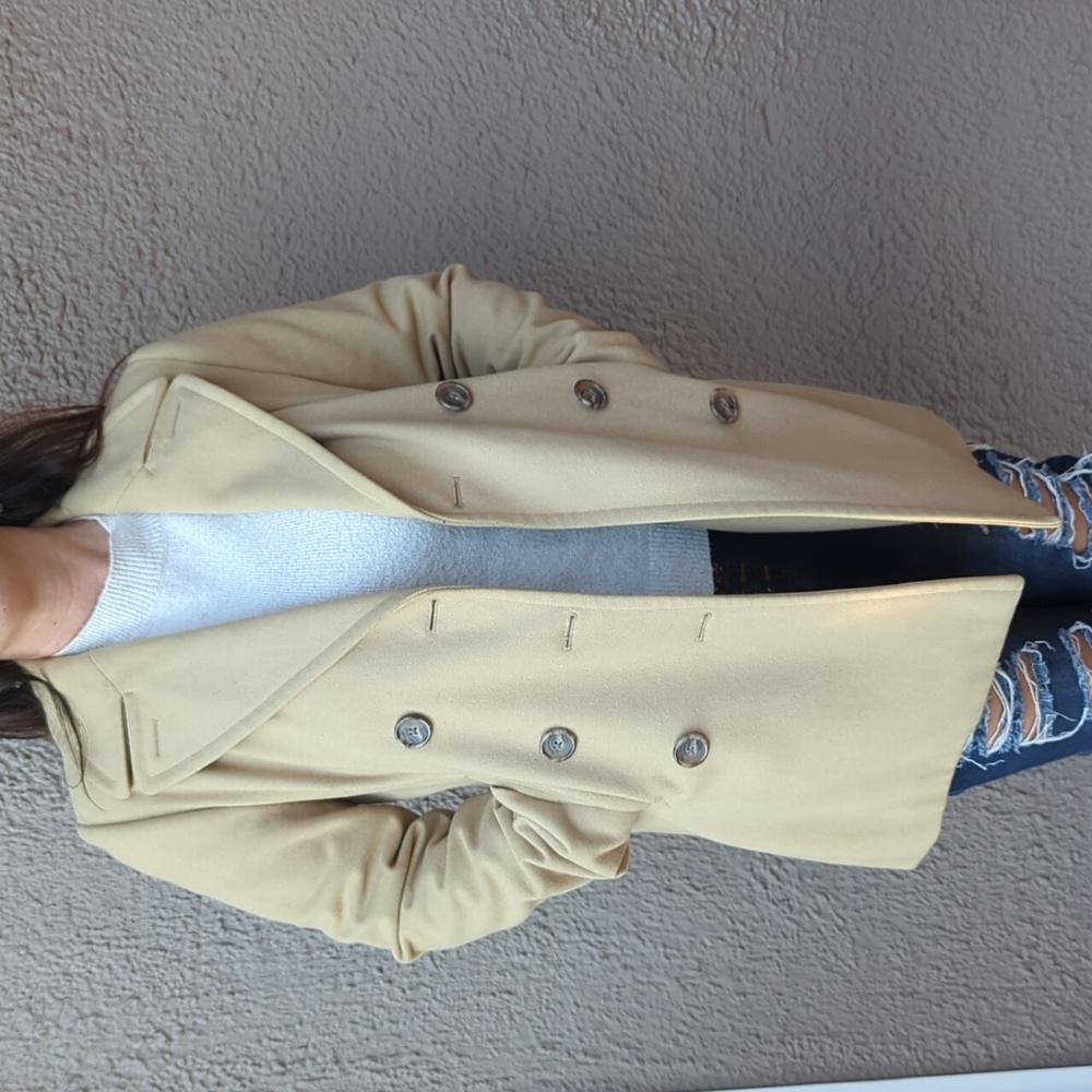 Banana Republic Tan Pea Coat
